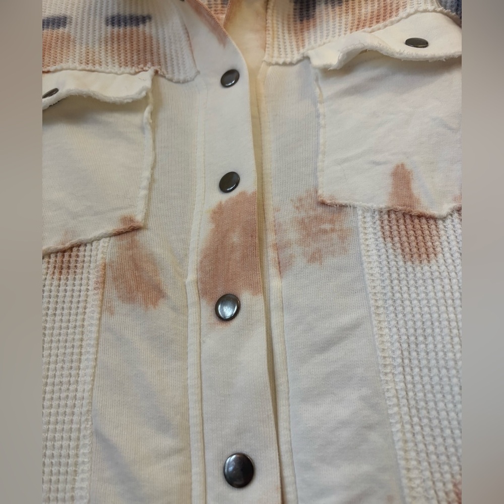 Pol Western Waffle Knit Patchwork Jacket - image 4